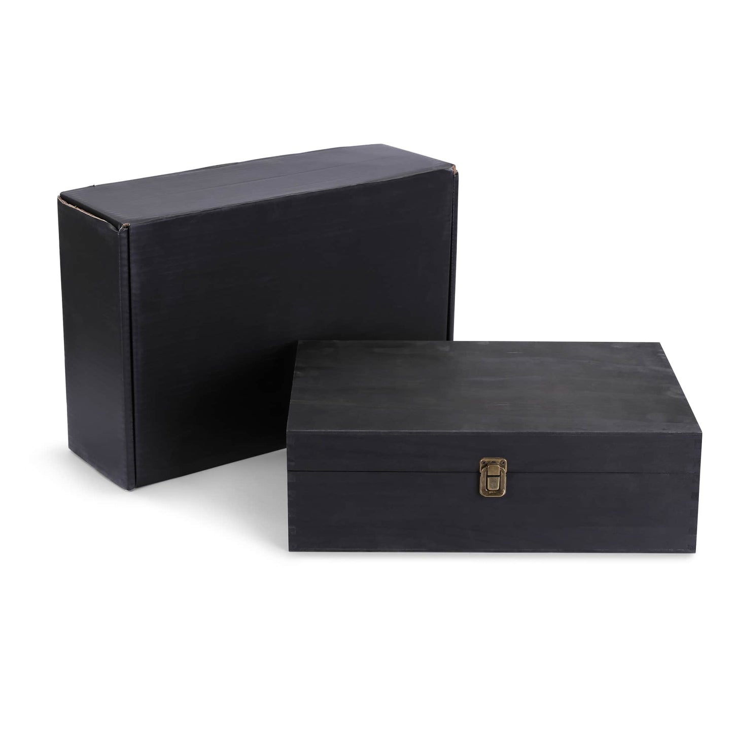 MakerFlo MakerFlo - Wood Memory Boxes, XL: Dark Walnut / Case of 6