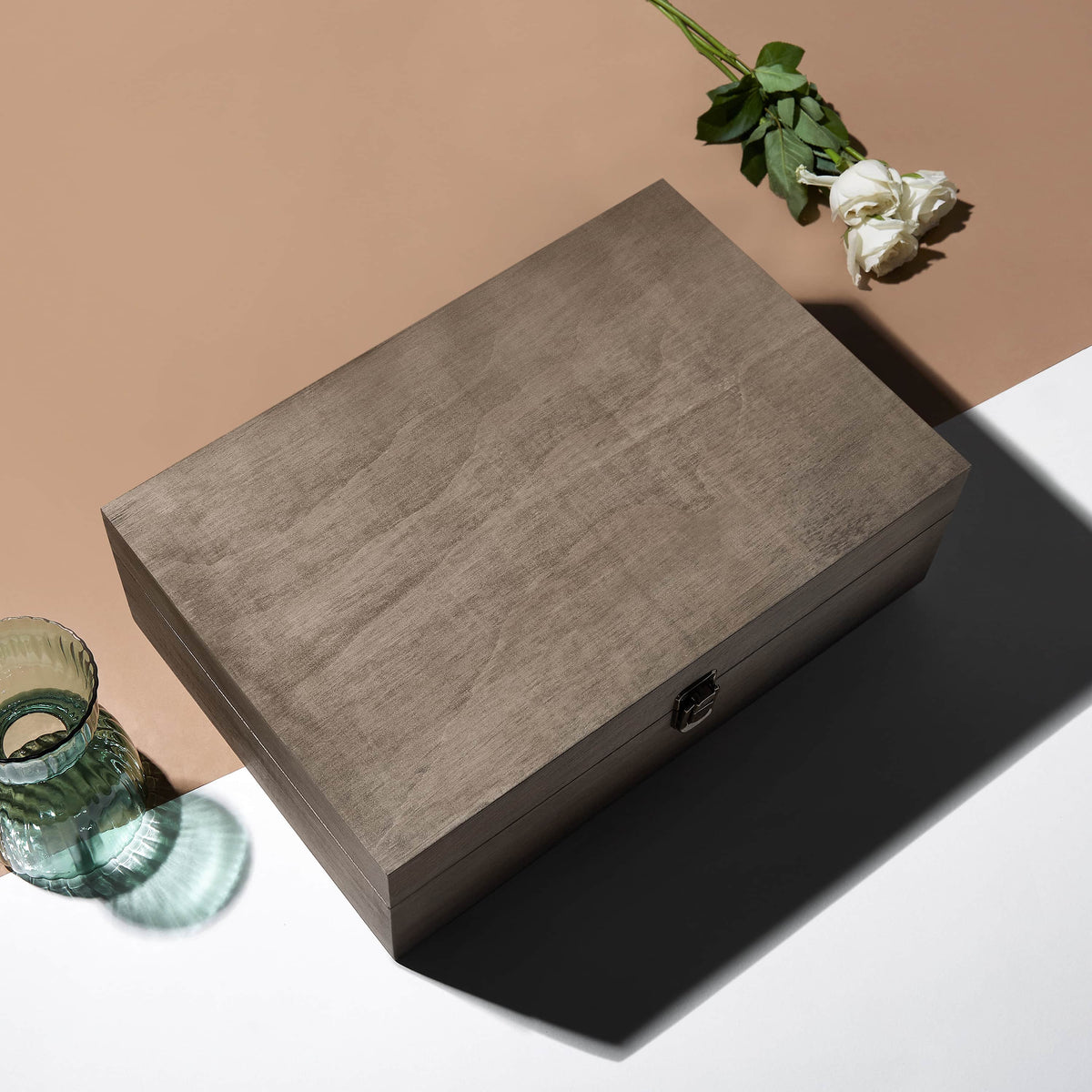 MakerFlo MakerFlo - Wood Memory Boxes, XL: Ebony / Black / Case of 6