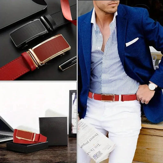 Man Up Adjustable Belt Red - Adjustable Belt