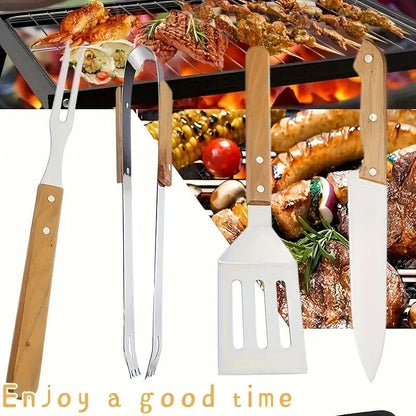 Man Up BBQ Tools 4 PC. BBQ Set