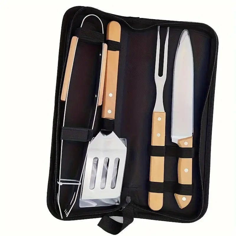 Man Up BBQ Tools 4 PC. BBQ Set