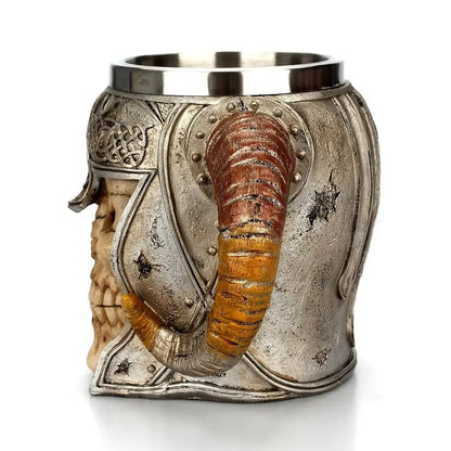 Man Up Beer Stein Viking Skull Beer Mug