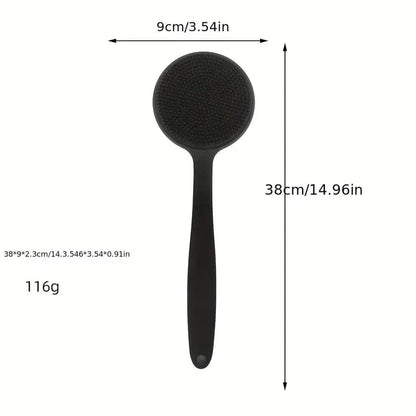 Man Up Body Scrub Brush Long Handle Silicone Body Scrubber