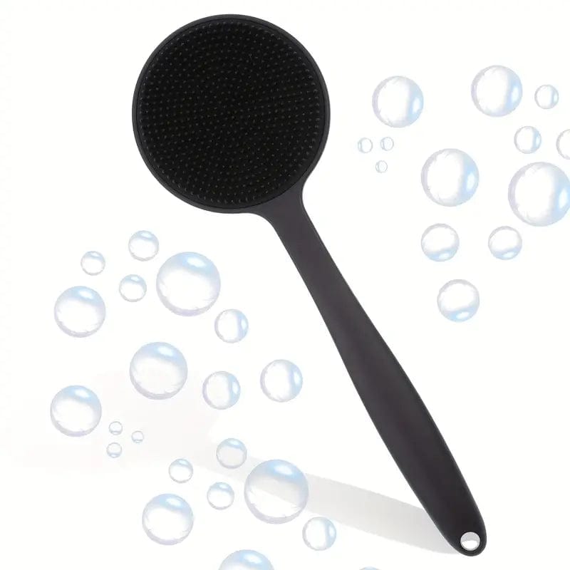 Man Up Body Scrub Brush Long Handle Silicone Body Scrubber