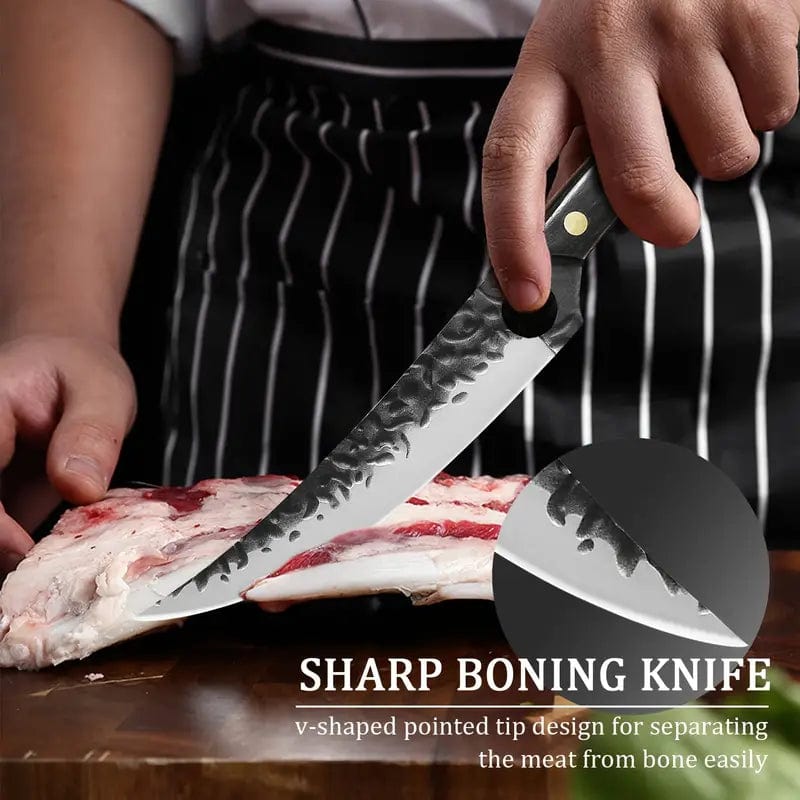 Man Up Boning knife - Hammer Pattern Kitchen Knife