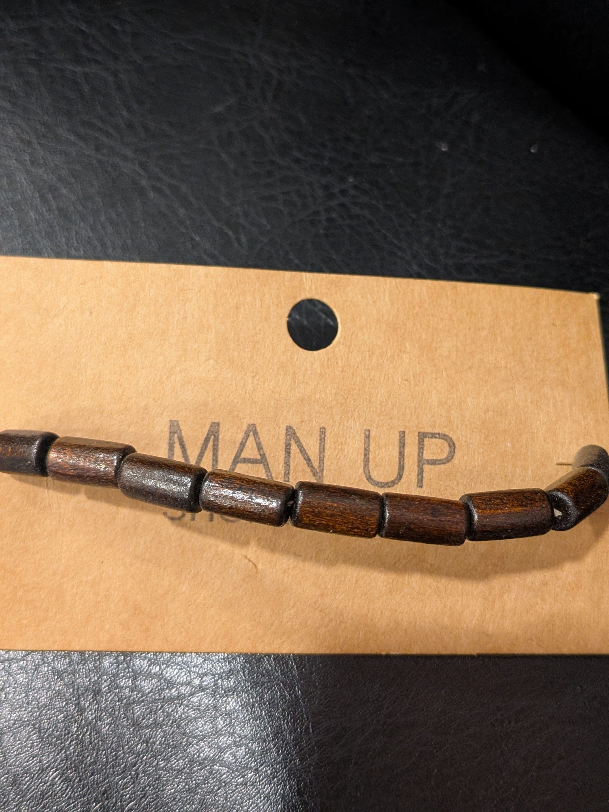 Man Up Bracelet Trendy Wooden Bracelet 3