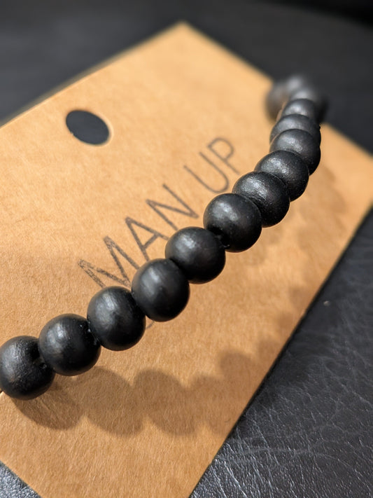 Man Up Bracelet Trendy Wooden Bracelet 4