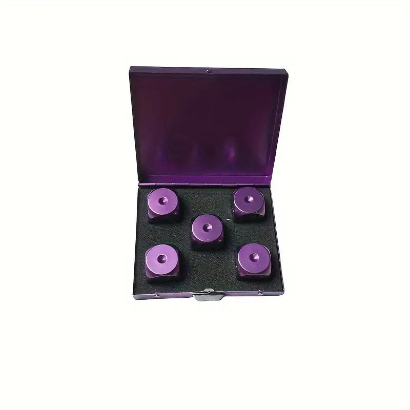 Man Up Dice Gift Set Alloy Dice Set - Purple