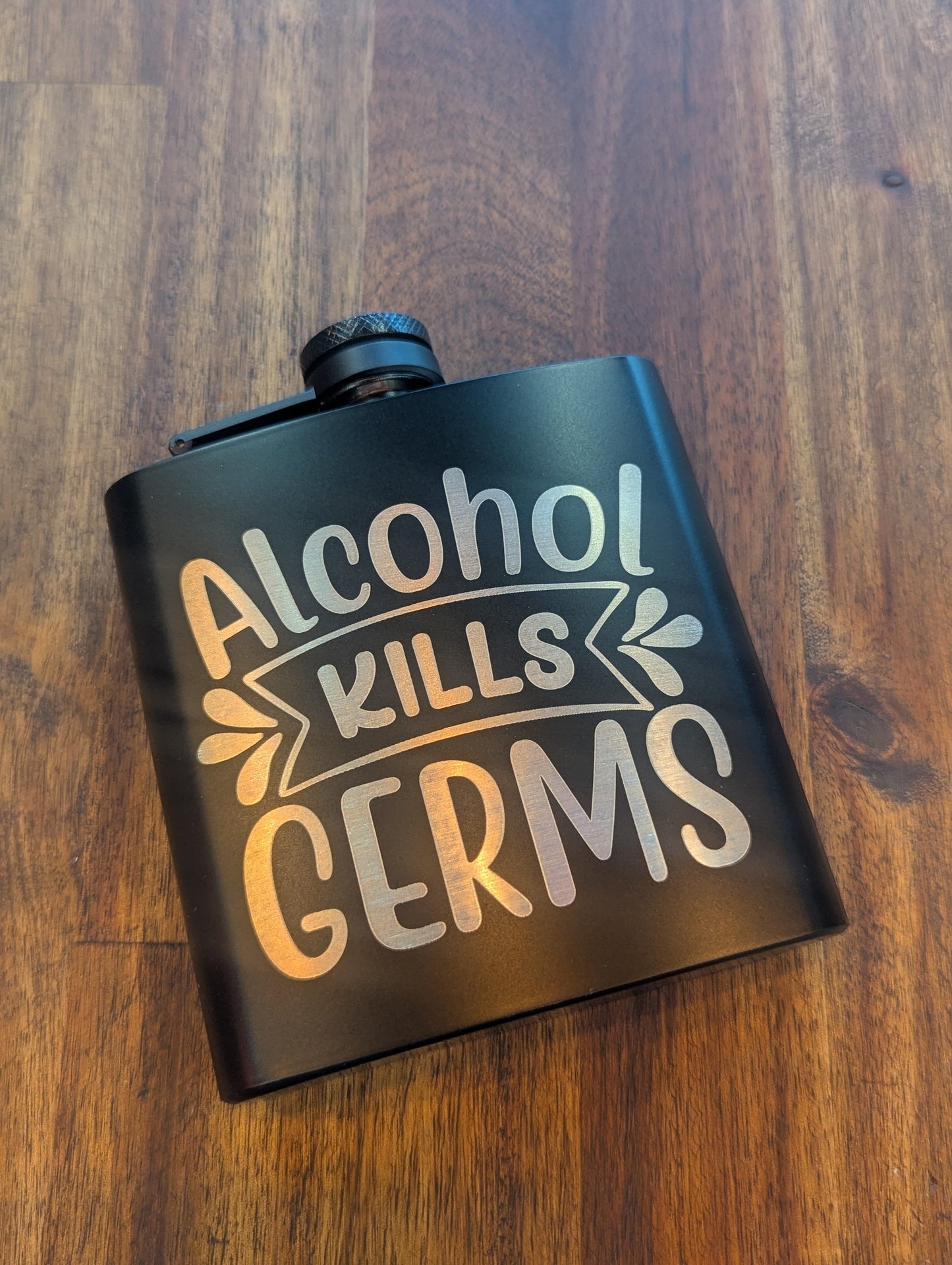 Man Up Flask Alcohol Kills Germs Flask