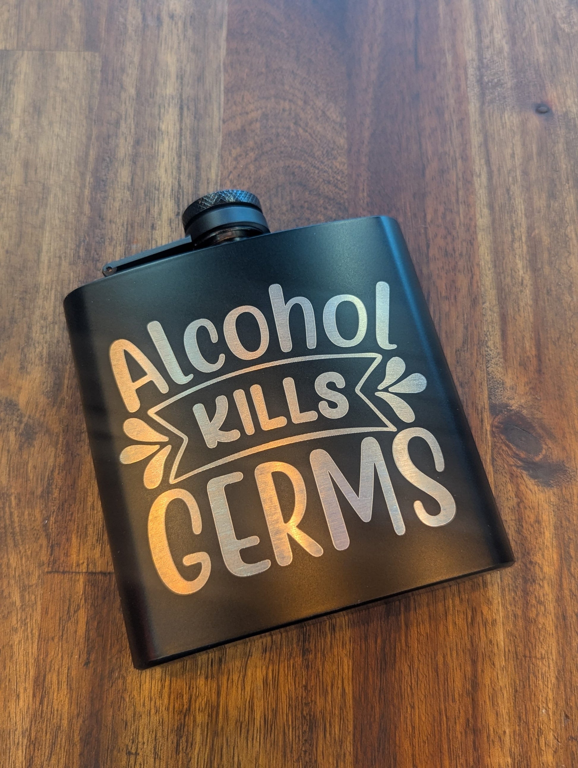 Man Up Flask Alcohol Kills Germs Flask