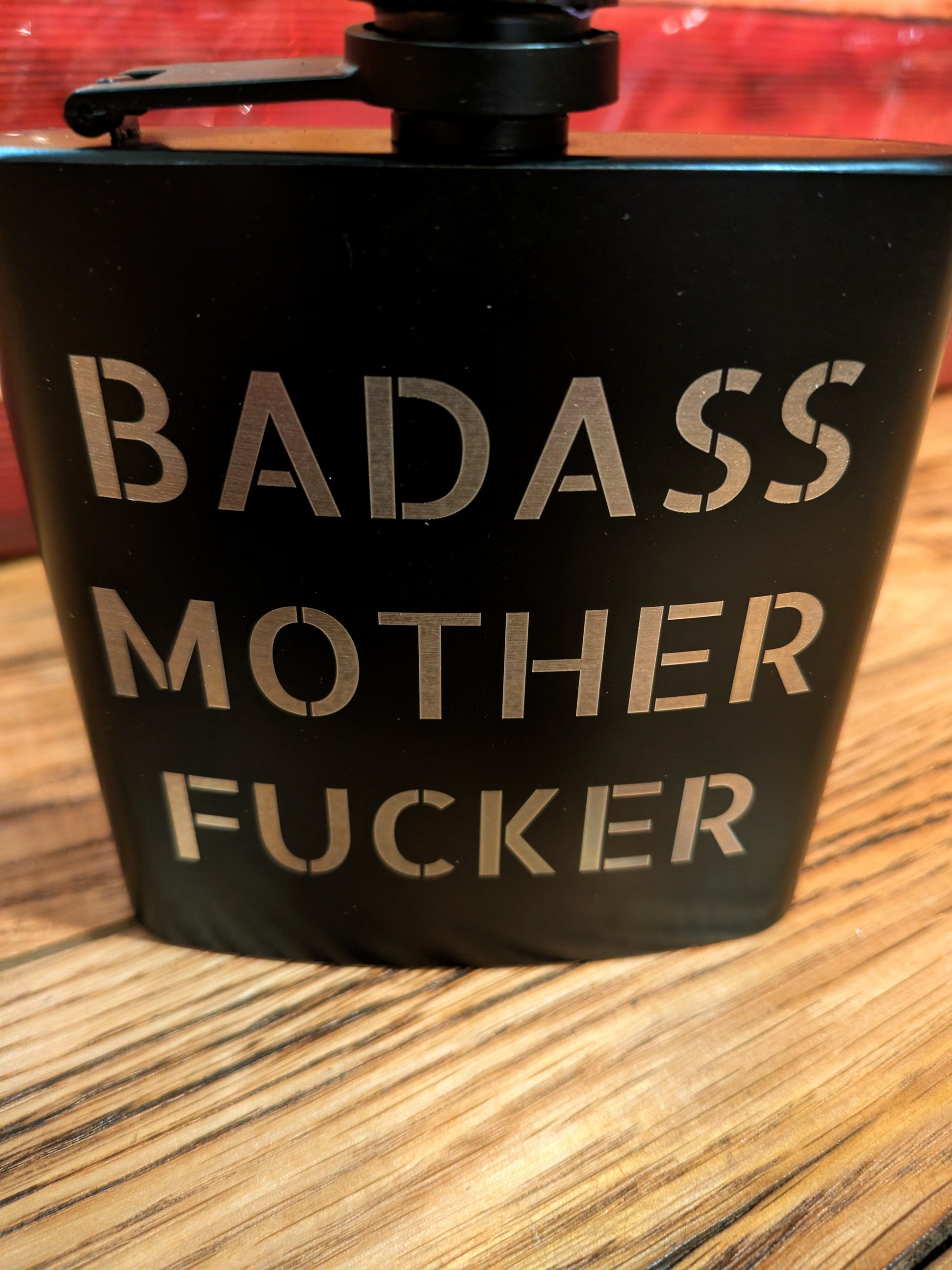 Man Up Flask Badass Mother Fucker - Man Up Flask