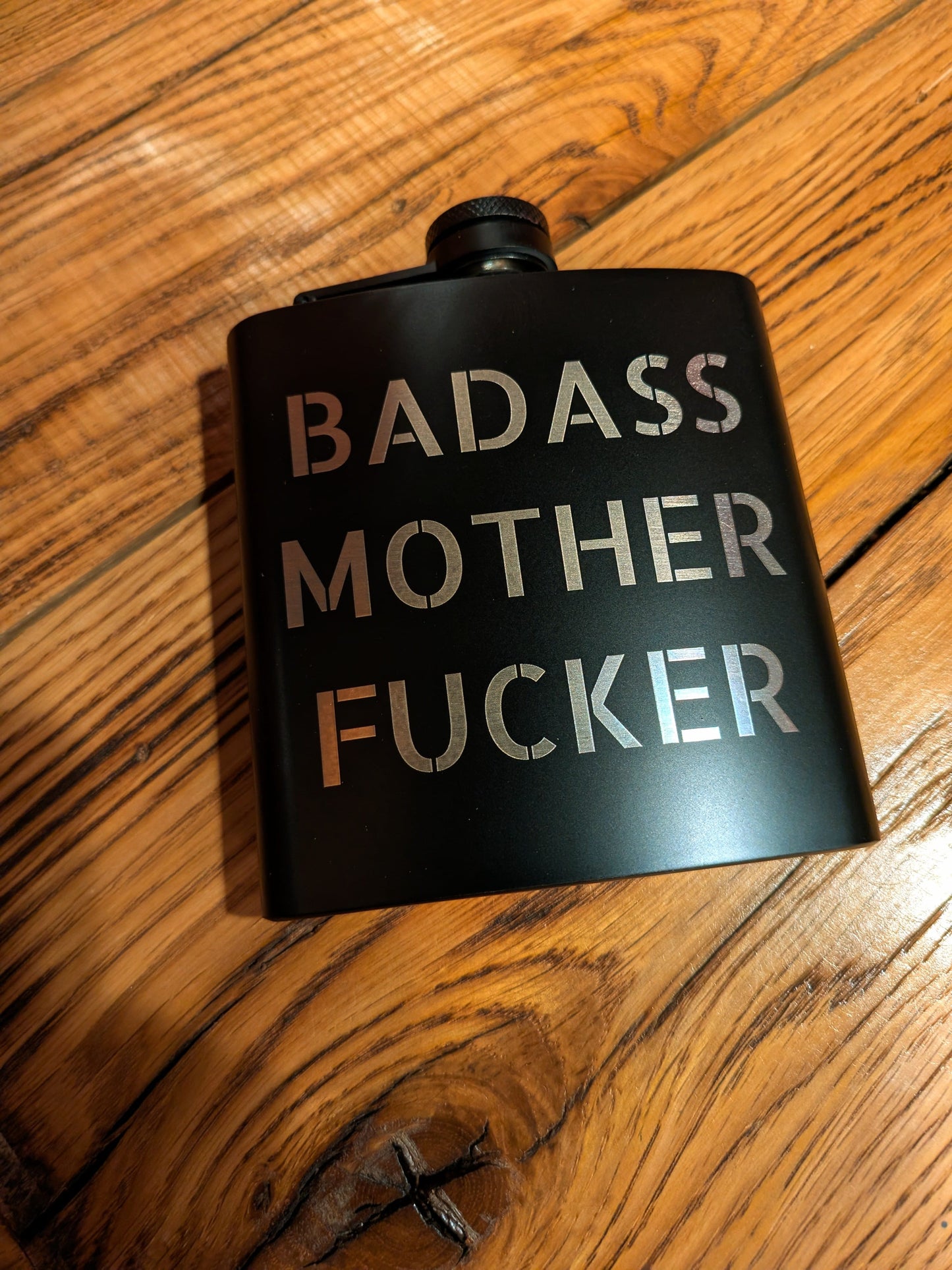 Man Up Flask Badass Mother Fucker - Man Up Flask