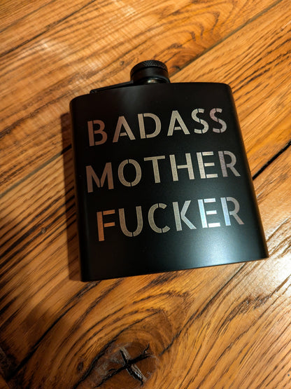 Man Up Flask Badass Mother Fucker - Man Up Flask