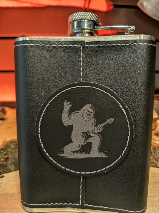 Man Up Flask Bigfoot Rocking America Flask - Man Up Flask