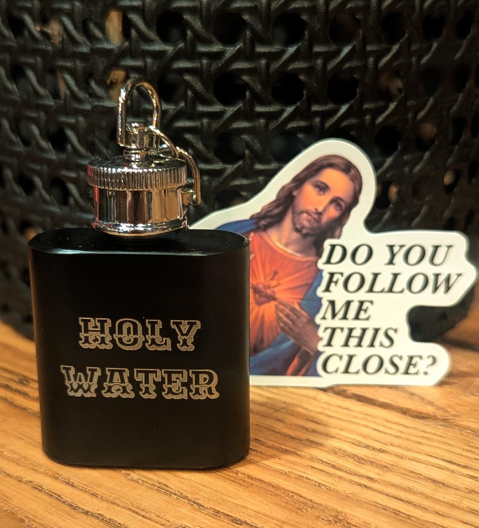 Man Up Flask Holy Water - Mini Flask 1 oz