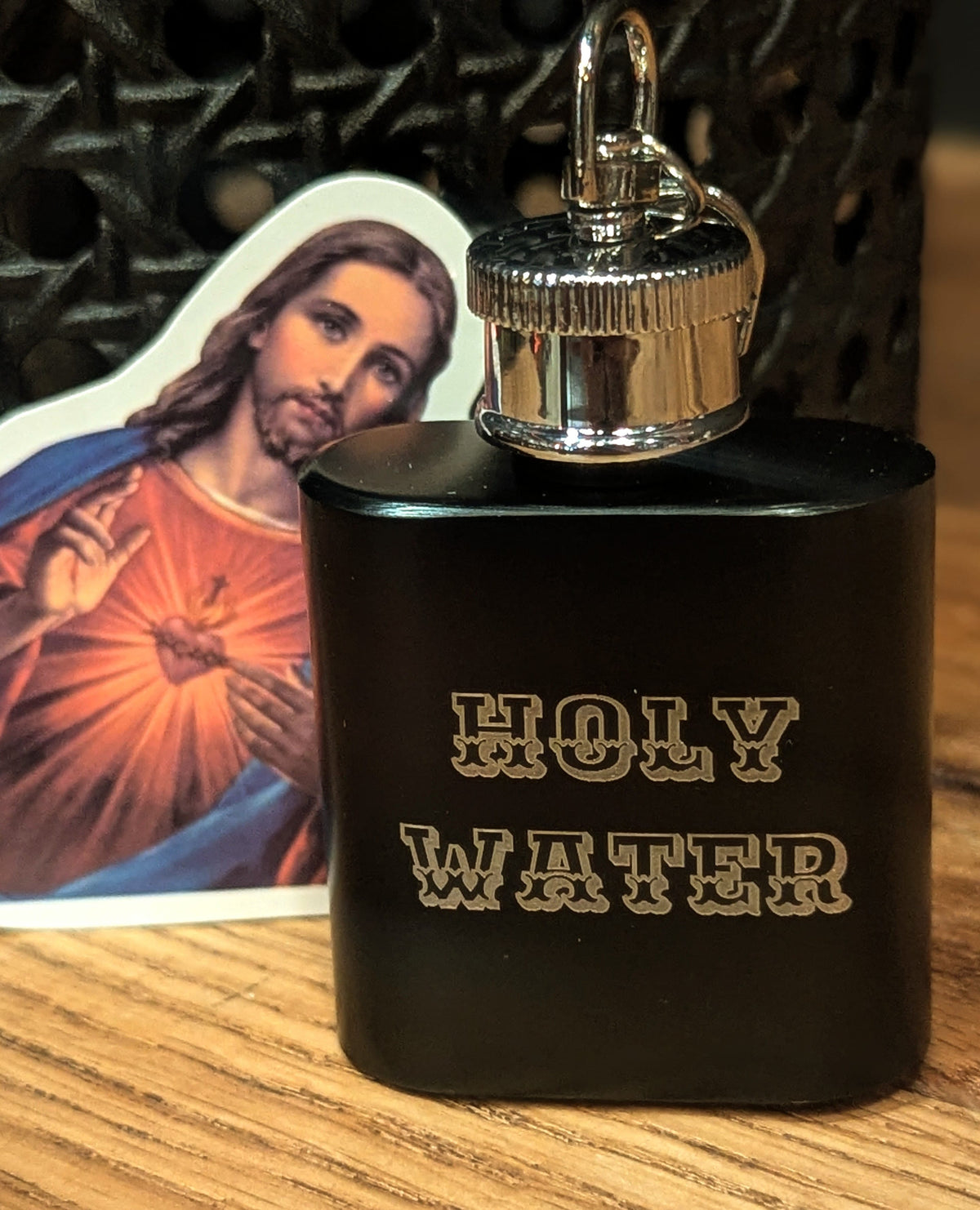 Man Up Flask Holy Water - Mini Flask 1 oz