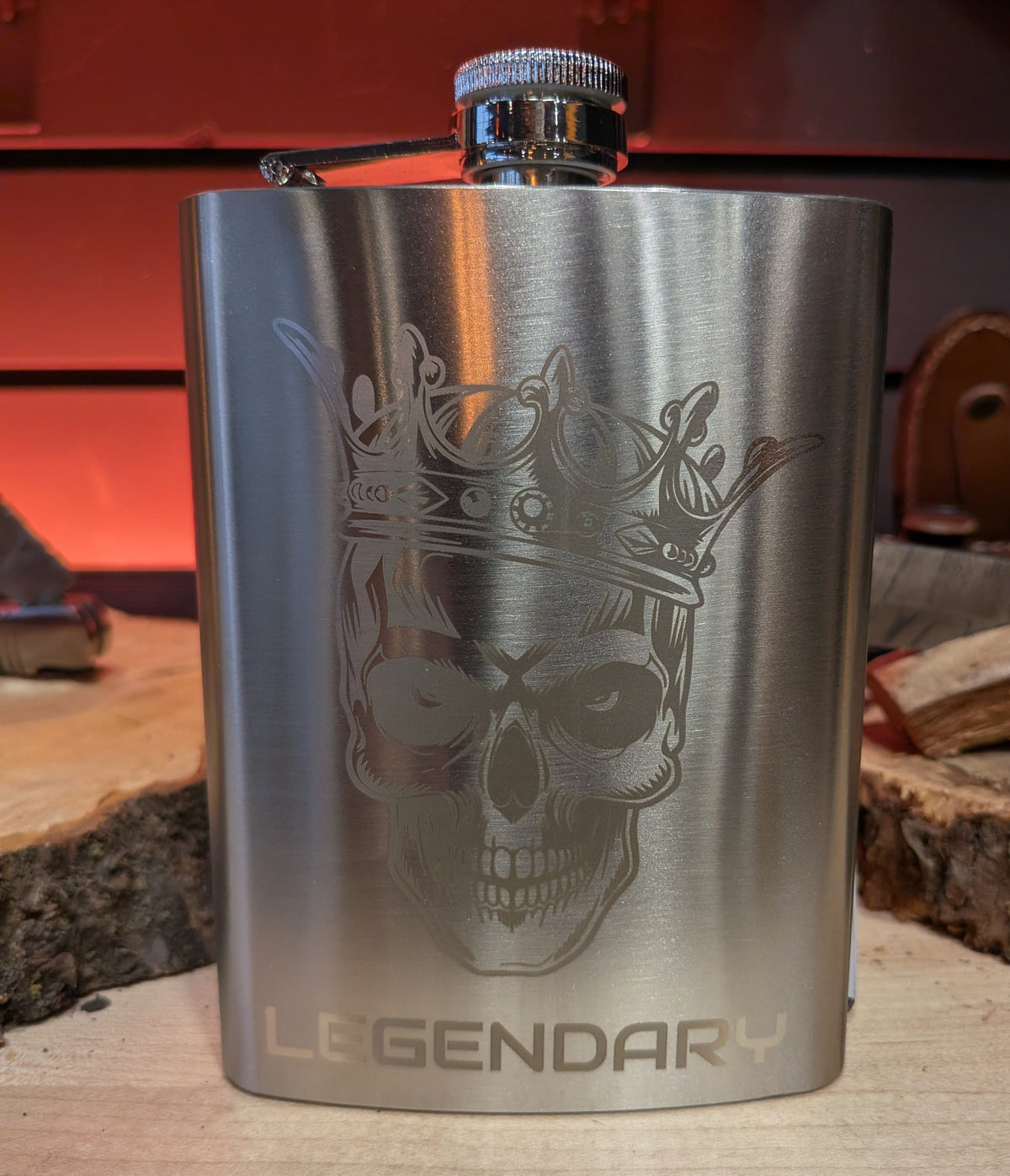Man Up Flask Legendary King - Stainless Steel Man Up Flask