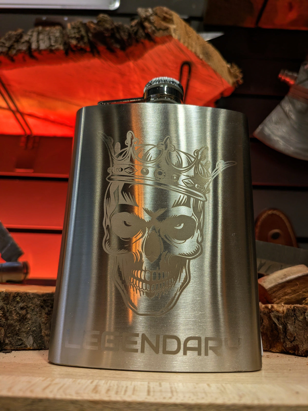 Man Up Flask Legendary King - Stainless Steel Man Up Flask