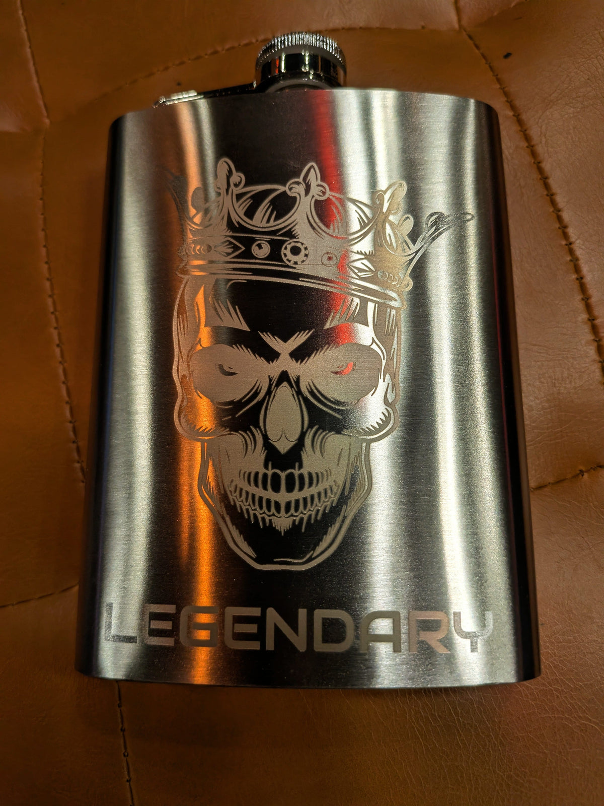 Man Up Flask Legendary King - Stainless Steel Man Up Flask