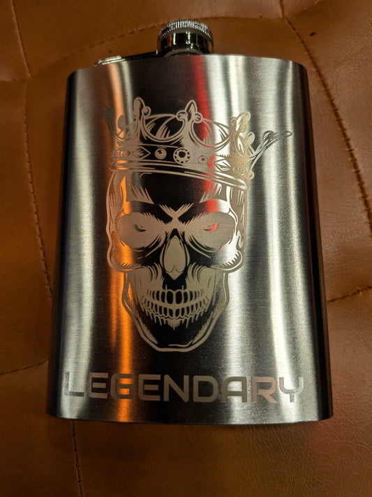 Man Up Flask Legendary King - Stainless Steel Man Up Flask