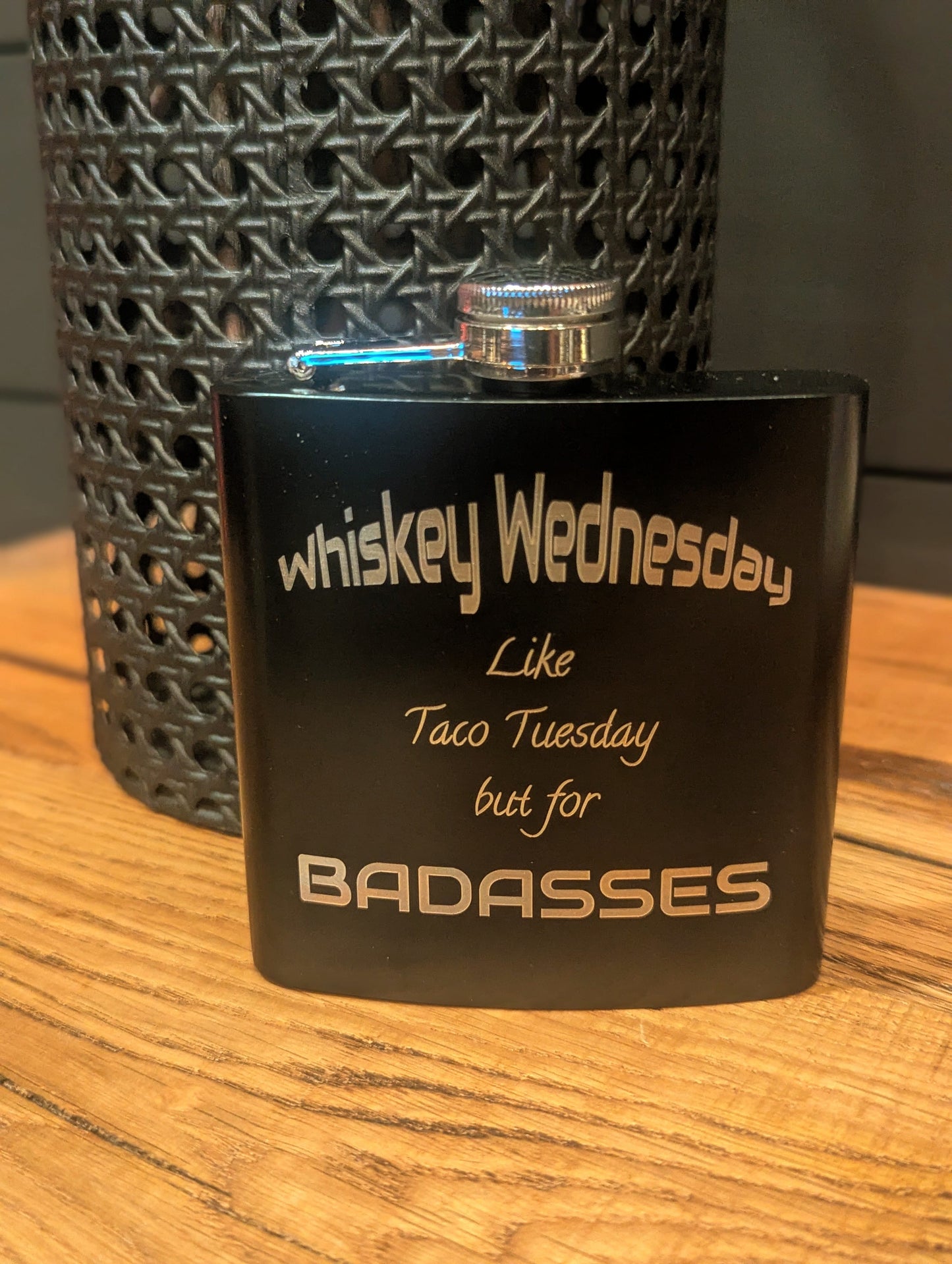 Man Up Flask Whiskey Wednesday Flask