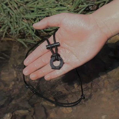 Man Up Flint & Stone Paracord Necklace