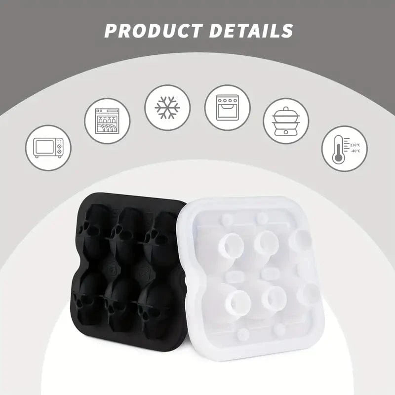 Man Up Ice Mold Skull Ice Mold