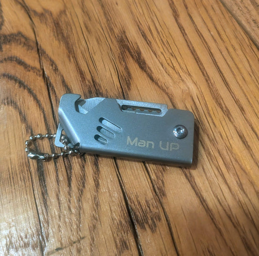 Man Up Keychain Mini Pocket Knife - Man Up