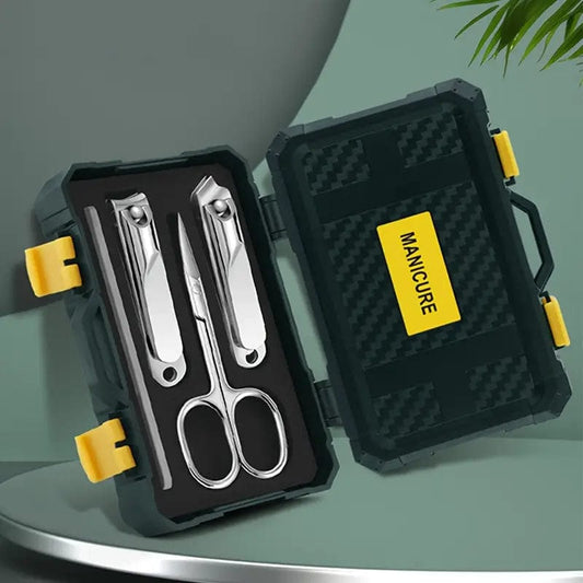 Man Up Manicure Kit 4 Pc. Toolbox Manicure Set - Drk. Green