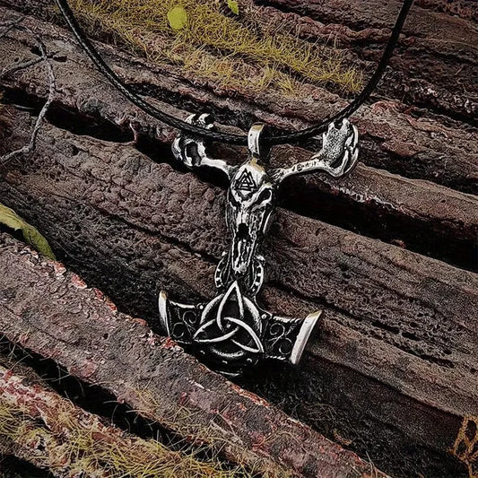 Man Up Necklace Goat Head Viking Necklace