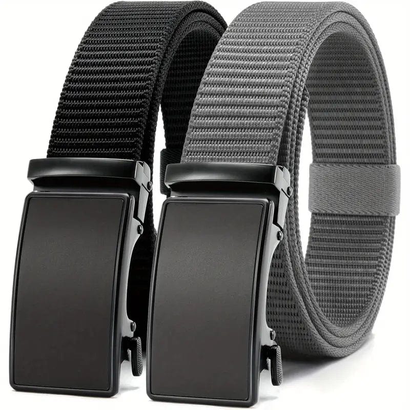 Man Up Nylon Belts Adjustable Ratchet Belt - 36-42 BLACK