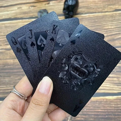 Man Up Playing Cards Black Skull - Waterproof Playing Cards