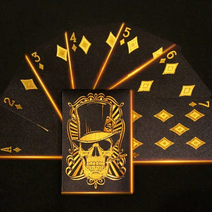 Man Up Playing Cards Golden Skull Playing Cards