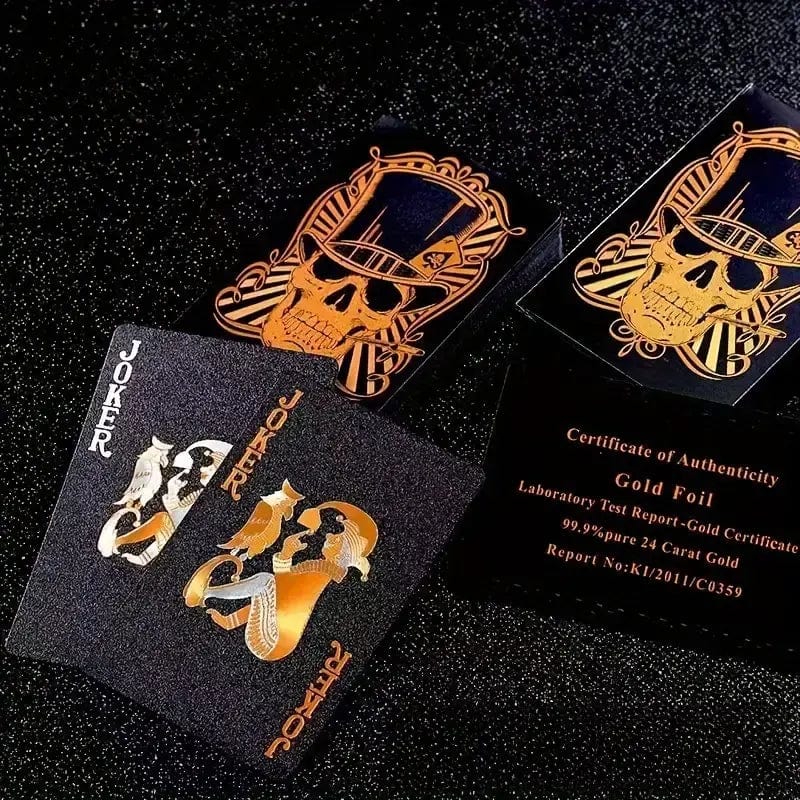 Man Up Playing Cards Golden Skull Playing Cards