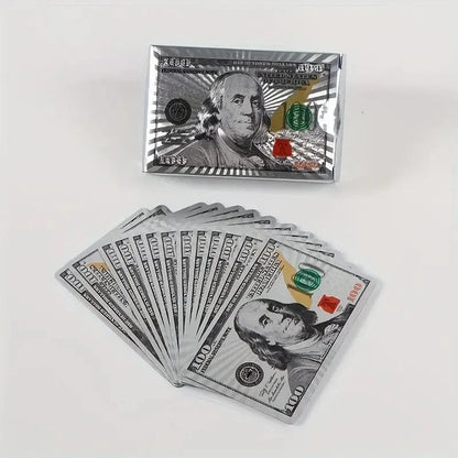 Man Up Playing Cards Money Cards - Silver