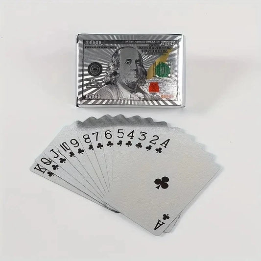 Man Up Playing Cards Money Cards - Silver