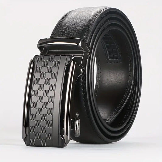 Man Up Ratchet Belt Ratchet Belt - Checkered Buckle