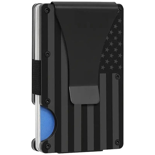 Man Up RFID Wallet Black American Flag RFID Blocking Slim Wallet