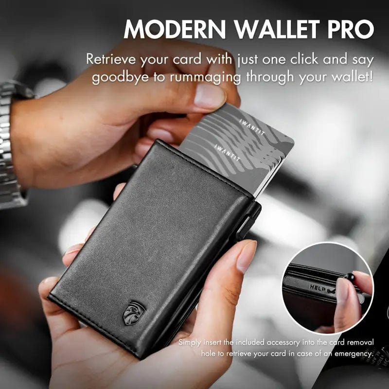 Man Up RFID Wallet Pop-Up RFID Leather Wallet