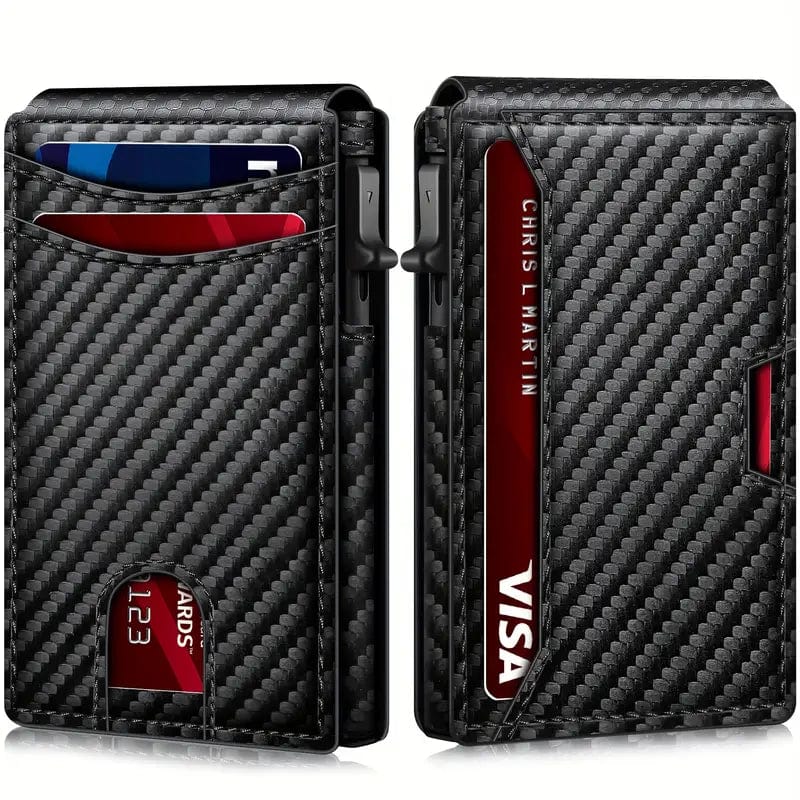 Man Up RFID Wallet RFID Pop-Up Wallet (Carbon Fiber)