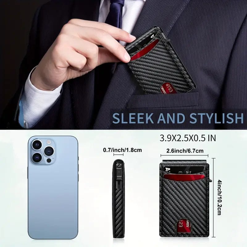 Man Up RFID Wallet RFID Pop-Up Wallet (Carbon Fiber)