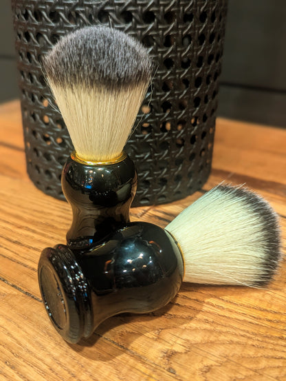 Man Up Shaving Brush Black Resin Man Up Shaving Brush