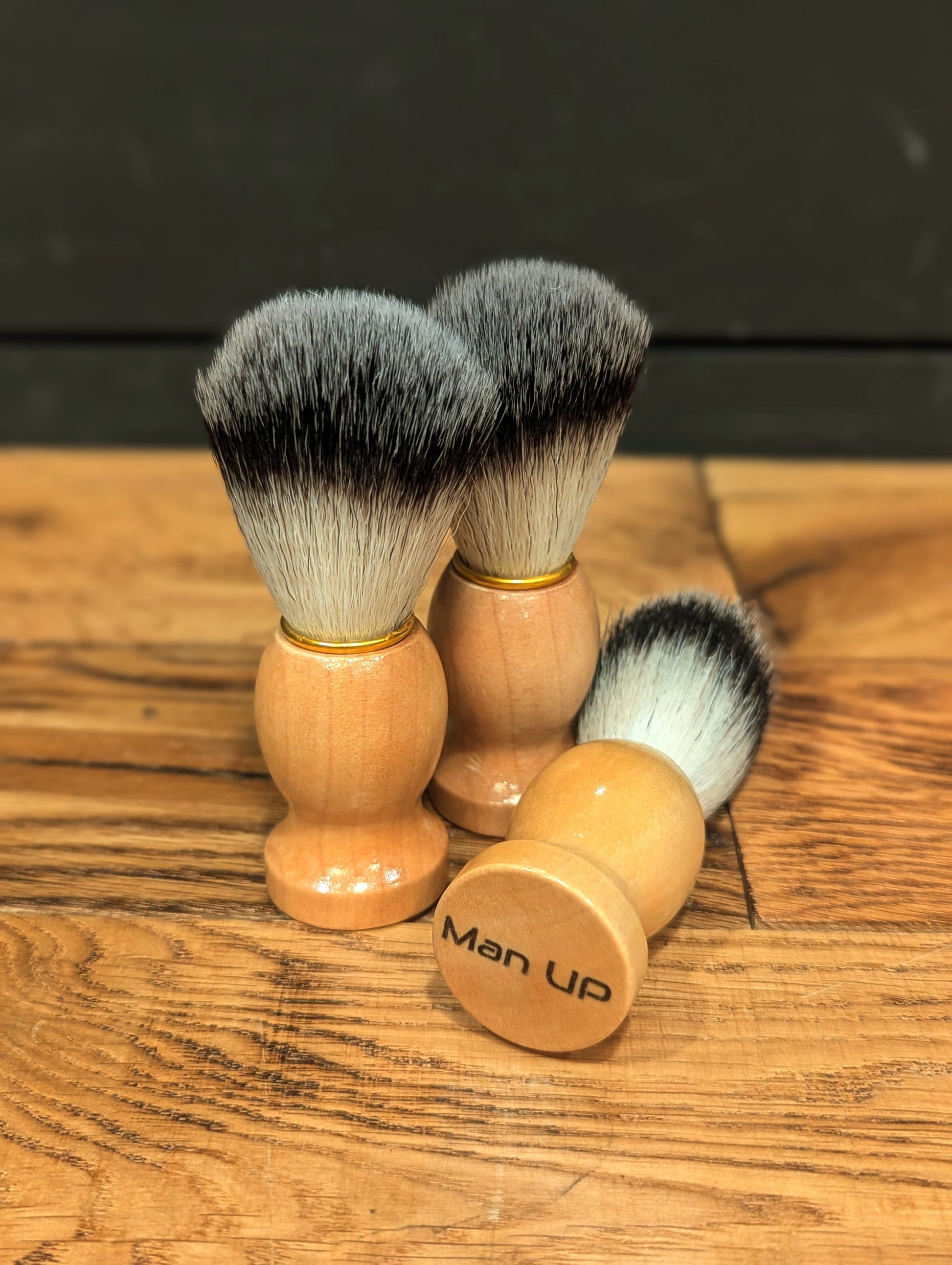 Man Up Shaving Brush Tan - Man Up Shaving Brushed