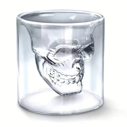 Man Up Skull Glass Skull Bourbon/Whiskey Glass