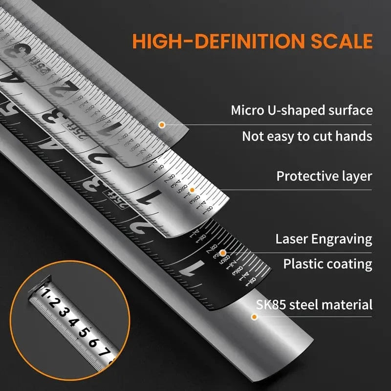 Man Up Stainless Steel Measuring Tape Stainless Steel Measuring Tape