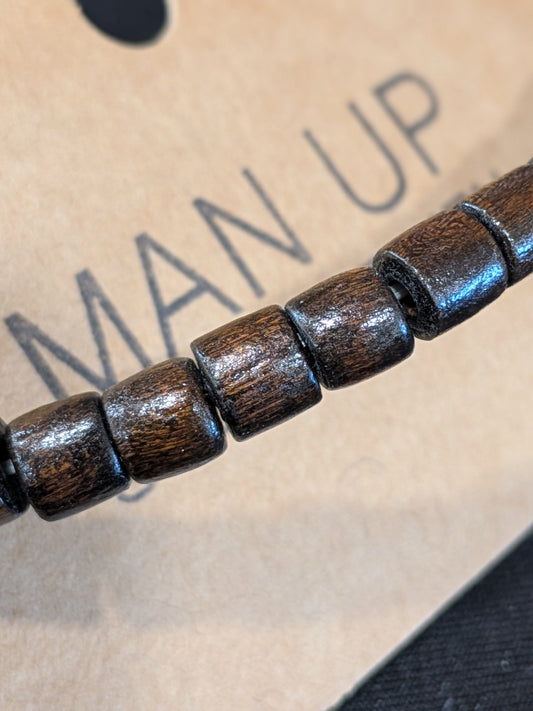 Man Up Trendy Wooden Bracelet 1