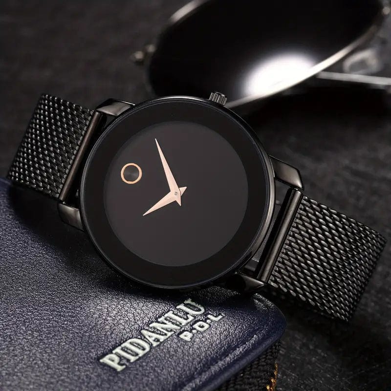 Man Up Watch Black Minimalist Watch