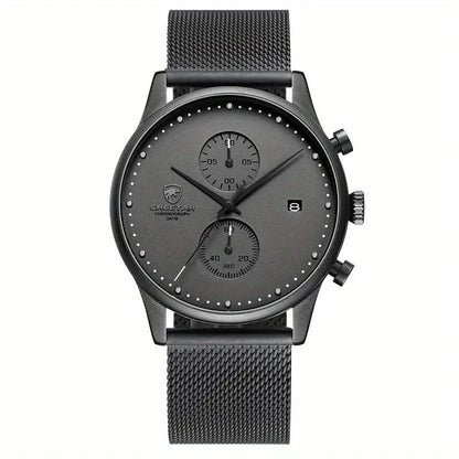 Man Up Watches CHEETAH Chronograph Watch - Blk/Grey