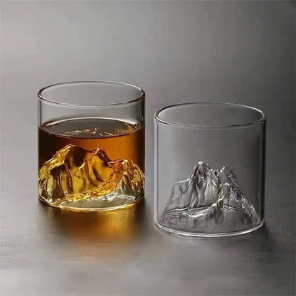 Man Up Whiskey Glass On the Rockies Glass (set of 2)
