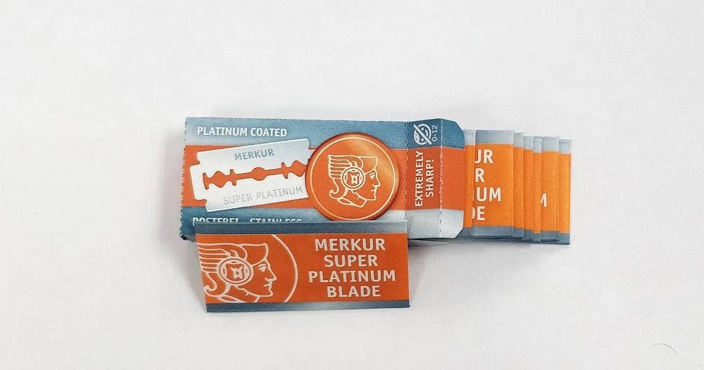 Merkur Razors Merkur Super Platinum Double Edge Safety Razor Blades